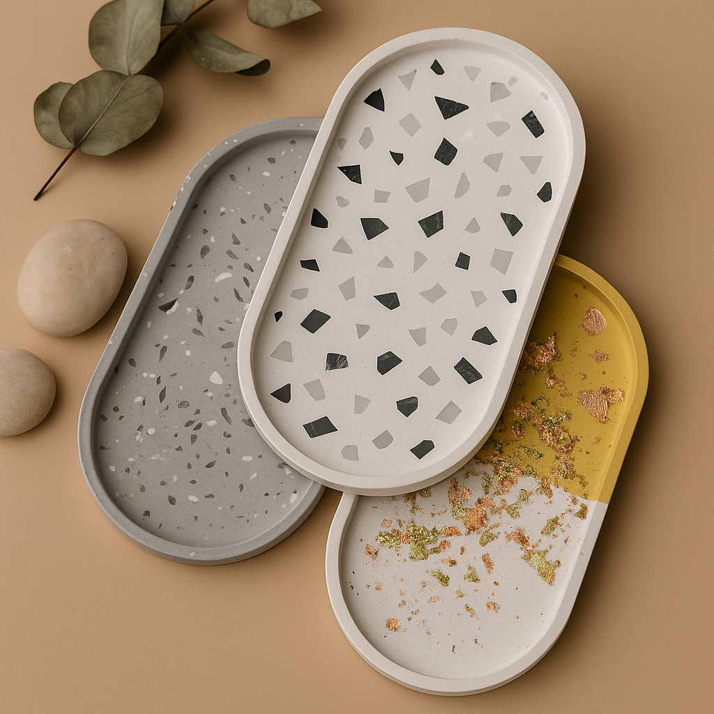 Podstawka owalna z gipsu polimerowego