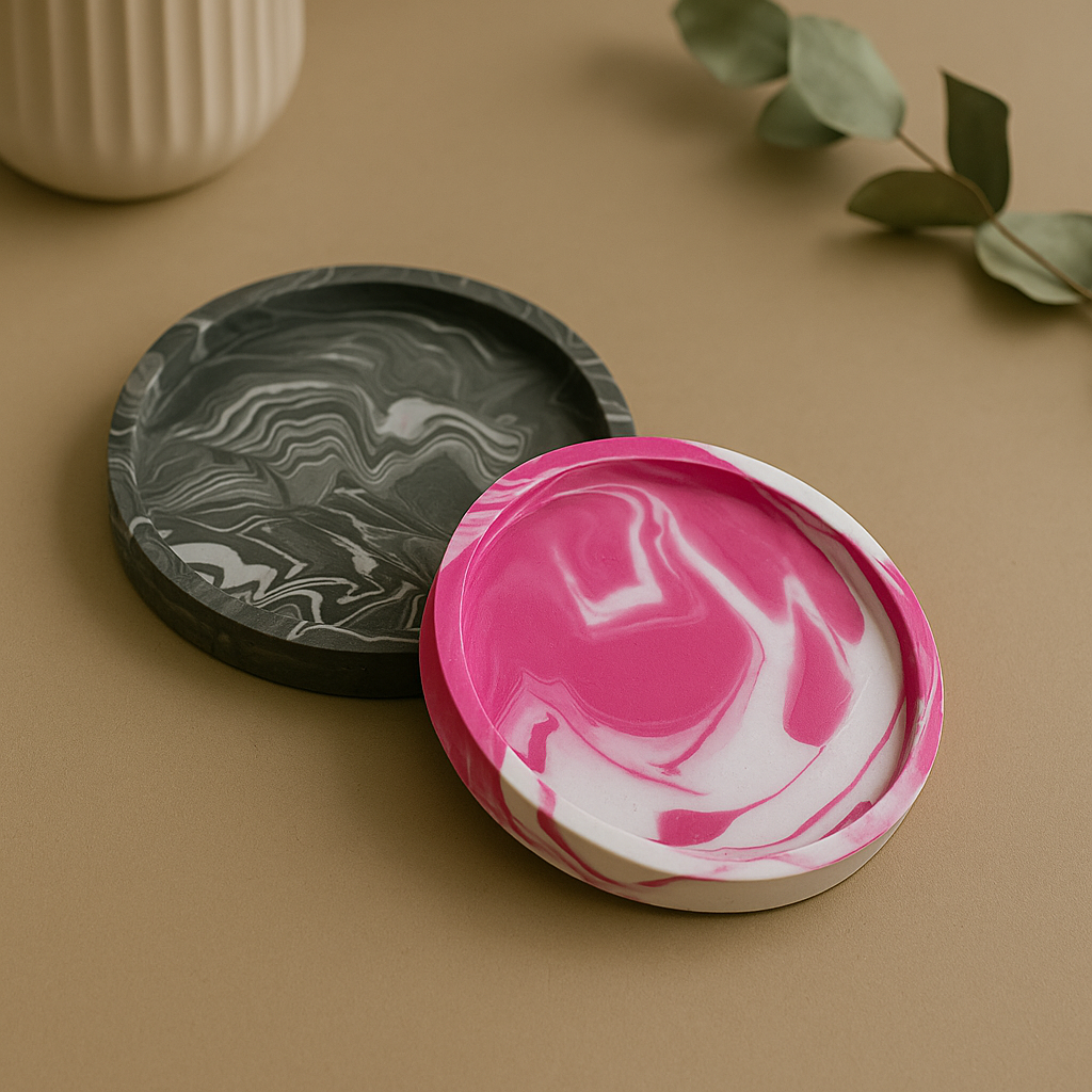 Podstawka okrągła z gipsu polimerowego